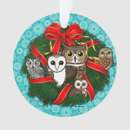 Birdorable Owls Weihnachtskranz Ornament