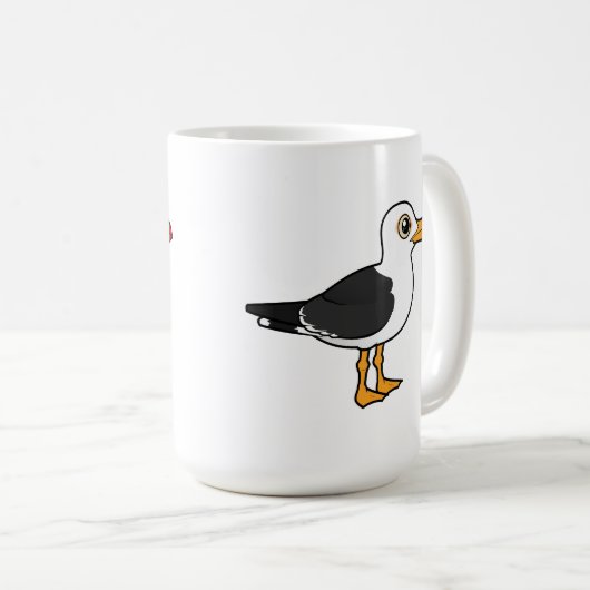 Birdorable Pacific Gull Kaffeetasse (VorderseiteRechts)