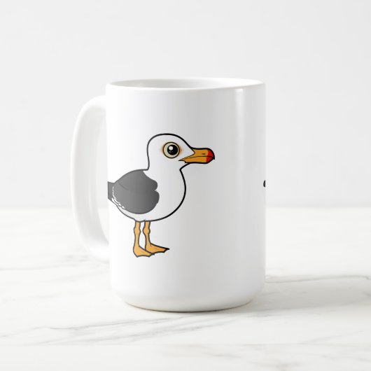 Birdorable Pacific Gull Kaffeetasse (Vorderseite Links)