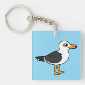 Birdorable Pacific Gull Schlüsselanhänger (Vorderseite)