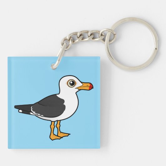 Birdorable Pacific Gull Schlüsselanhänger (Rückseite)