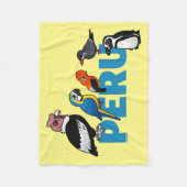 Birdorable Peru Fleecedecke (Vorderseite)