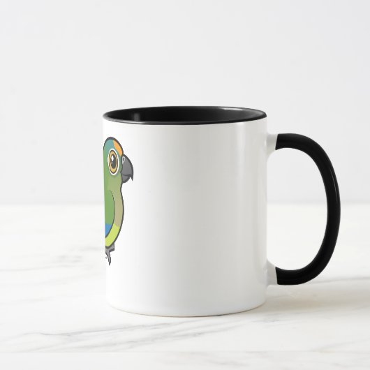 Birdorable Pfirsich-konfrontierte Parakeet Tasse (Rechts)
