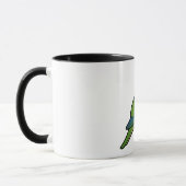 Birdorable Pfirsich-konfrontierte Parakeet Tasse (Links)