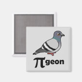 Birdorable PI-geon / Taubenpi Magnet (Vorderseite/Rückseite)