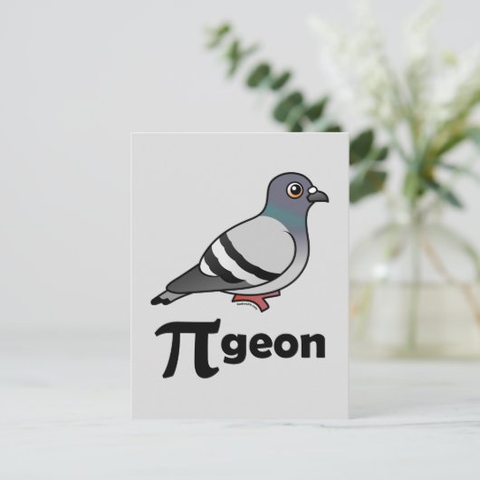 Birdorable PI-geon / Taubenpi Postkarte (Stehend Vorderseite)