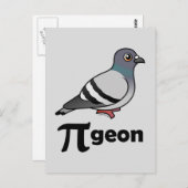 Birdorable PI-geon / Taubenpi Postkarte (Vorne/Hinten)
