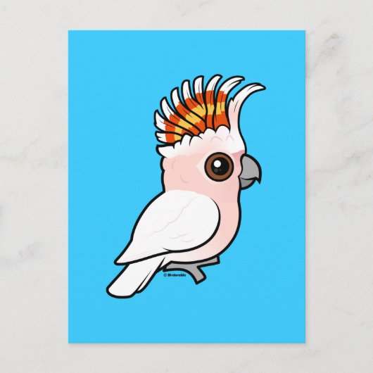 Birdorable Pink Cockatoo Postkarte (Vorderseite)