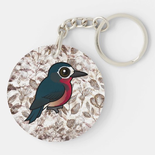 Birdorable Puerto Rican Woodpecker Schlüsselanhänger (Rückseite)