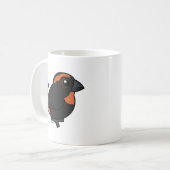 Birdorable Puerto Rico Bullfinch Cartoon Bird Kaffeetasse (Vorderseite Links)