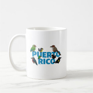 Birdorable Puerto Rico feat. Endemische Vögel Kaffeetasse