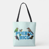 Birdorable Puerto Rico feat. Endemische Vögel Tasche (Rückseite)