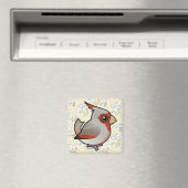Birdorable Pyrrhuloxia Magnet (In Situ (Geschirrspüler))
