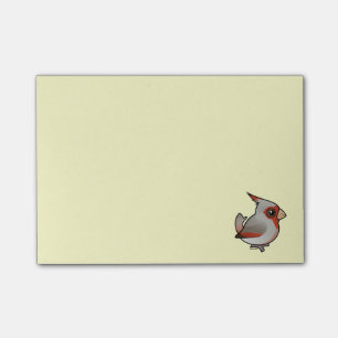 Birdorable Pyrrhuloxia Post-it Klebezettel