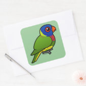 Birdorable Rainbow Lorikeet Quadratischer Aufkleber (Umschlag)