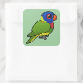Birdorable Rainbow Lorikeet Quadratischer Aufkleber (Tasche)