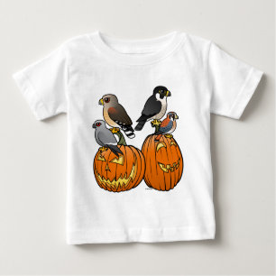 Birdorable Raubvögel auf Kürbisen Baby T-shirt