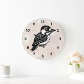 Birdorable Red Cockaded Woodpecker Große Wanduhr (Zuhause)