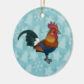 Birdorable Red Junglefowl Keramik Ornament (Links)