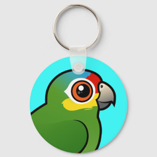 Birdorable Red-Lored Parrot Schlüsselanhänger