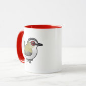 Birdorable Red-mit Augen Vireo Tasse (Vorderseite Links)