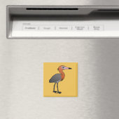Birdorable Reddish Egret (dunkler Morph) Magnet (In Situ (Geschirrspüler))