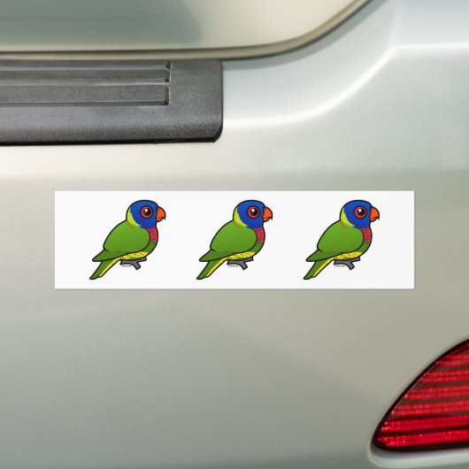 Birdorable Regenbogen Lorikeet Autoaufkleber (Auf Auto)