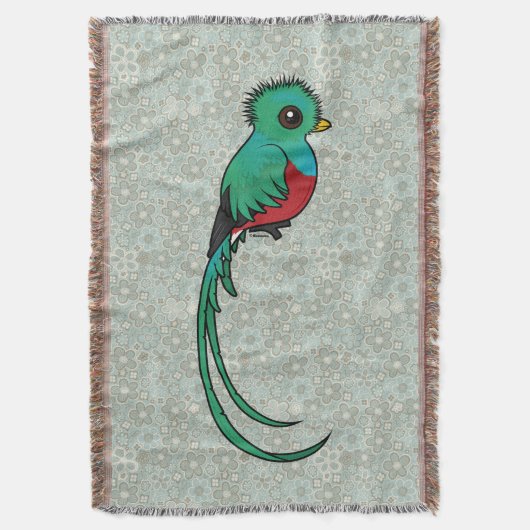 Birdorable Resplendent Quetzal Decke (Vorderseite Vertikal)