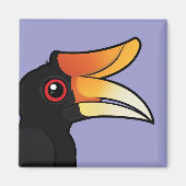Birdorable Rhinoceros Hornbill Magnet (Vorne)