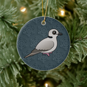 Birdorable Ringhalstaube Keramik Ornament