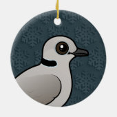 Birdorable Ringhalstaube Keramik Ornament (Hinten)