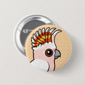 Birdorable rosa Cockatoo Button (Vorne & Hinten)