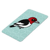 Birdorable Rosenkopfspecht Magnet (Linke Seite)