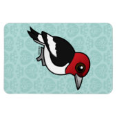 Birdorable Rosenkopfspecht Magnet (Horizontal)