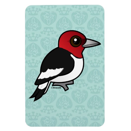 Birdorable Rosenkopfspecht Magnet (Vertikal)