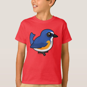 Birdorable Rot-grenzte Bluetail an T-Shirt