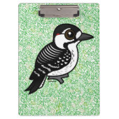 Birdorable Roter-cockaded Specht Klemmbrett (Vorderseite)