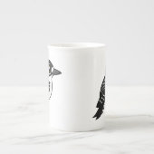 Birdorable Roter-cockaded Specht Porzellantasse (Vorderseite)