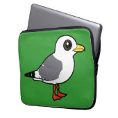 Birdorable rotfüßiger Kittiwake Laptopschutzhülle (Vorderseite Links)