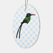Birdorable Rotschnabelschwanz Hummingbird Keramik Ornament (Links)