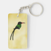 Birdorable Rotschnabelschwanz Hummingbird Schlüsselanhänger (Rückseite)