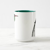 Birdorable Rotschnabelschwanz Hummingbird Tasse (Zentrum)