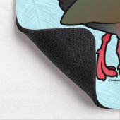 Birdorable Rufous-necked Holz-Schiene Mousepad (Ecke)