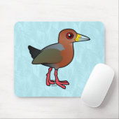 Birdorable Rufous-necked Holz-Schiene Mousepad (Mit Mouse)