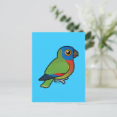 Birdorable Saint Lucia Parrot Postkarte (Stehend Vorderseite)