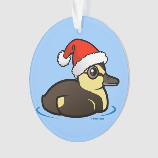 Birdorable Santa Duckling Ornament (Vorderseite)