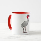 Birdorable Sarus Kran Tasse (Vorderseite Links)