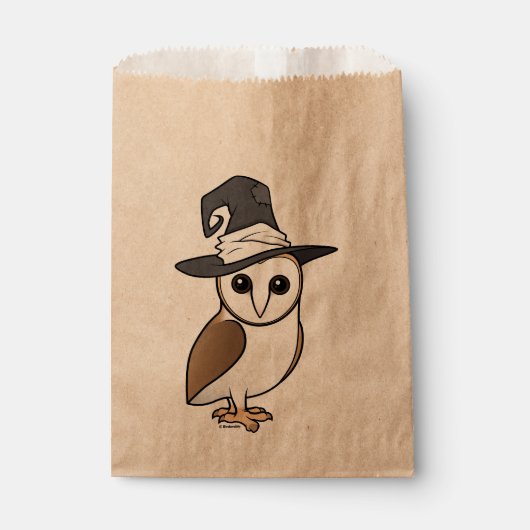 Birdorable Schleiereule-Hexe Geschenktütchen (Vorderseite)