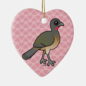 Birdorable schlichtes Chachalaca Keramik Ornament (Rechts)