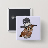 Birdorable Schrei-Eulen-Hexe Button (Vorne & Hinten)